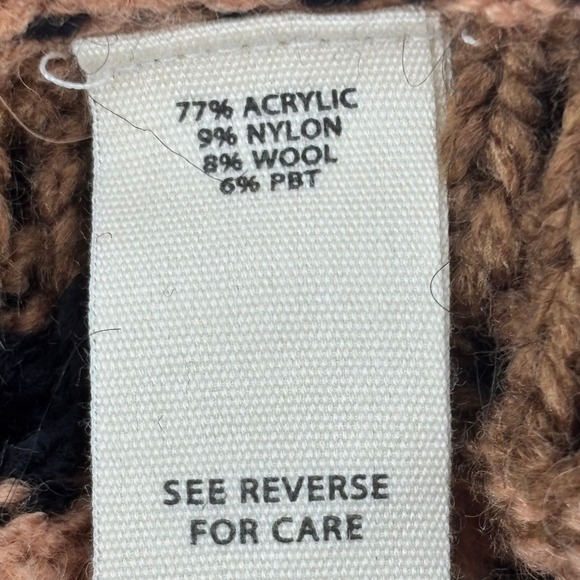 Gilded Intent Womens Crochet Fringe Sweater Multi Color Stripe PT17420-BU Medium - Picture 6 of 8